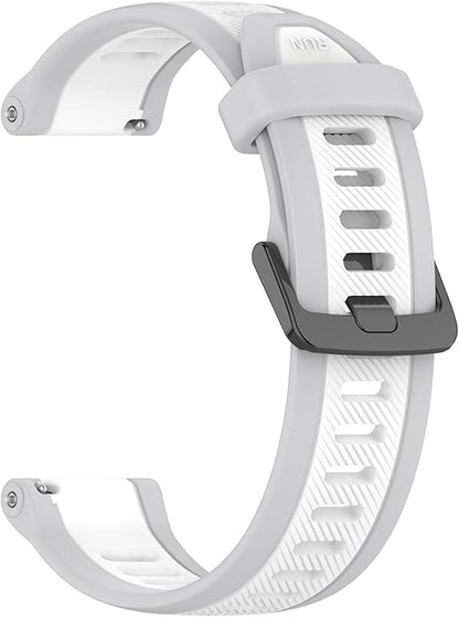 Compatible with Garmin Forerunner 165 Watch Band, 20mm Width Silicone Replacement Bands for Garmin