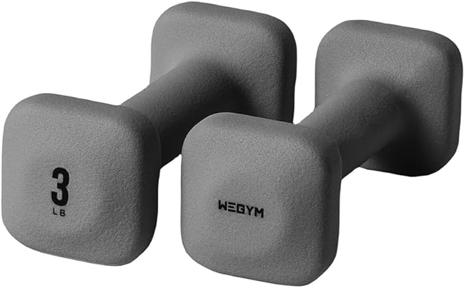 SafeGrip Dumbbells, Anti-Slip, Anti-Roll, Thick Handles, Free Weights, Square Dumbbells for Secure