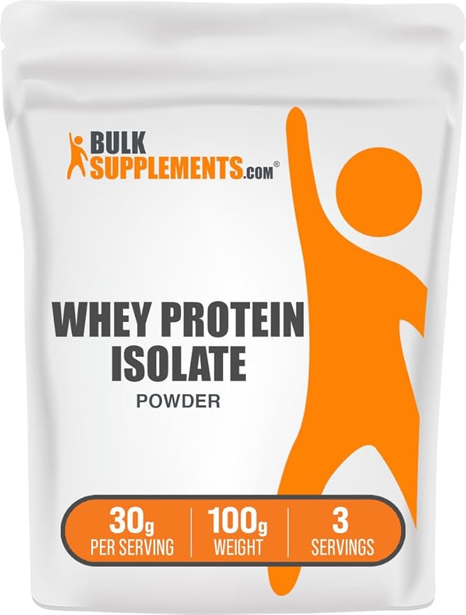 BulkSupplements.com Whey Protein Isolate Powder - Whey Protein Powder, Unsweeteneed, Unflavored &