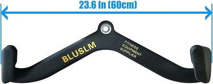LAT Pull Down Bar for Cable Machine, LAT Pulldown Attachments T Bar V Bar Cable Attachment, Back