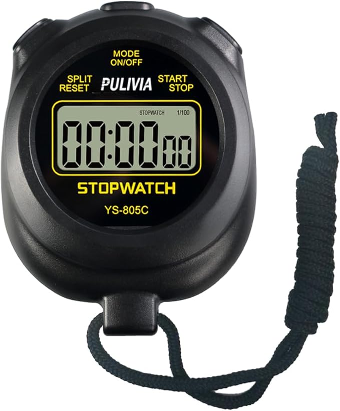 Stopwatch Timer with Countdown, Simple Operation Digital Stop Watch for Sports, Countdown-Alarm