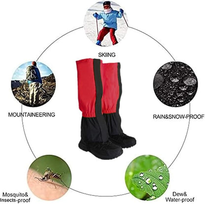 Gaiters for Hiking ??Waterproof and Breathable Leg Gaiters for Women and Men Boots, Adjustable