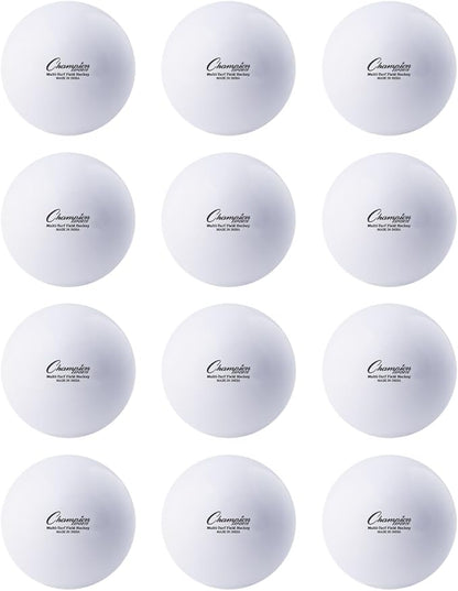 Champion Sports Field Hockey Practice Balls - 12 Pack in Multiple Colors