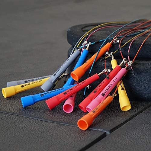 WOD Nation Adjustable Speed Jump Rope For Men, Women & Children - Blazing Fast Fitness Skipping