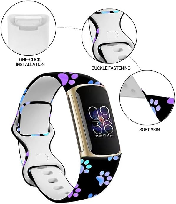 Sport Bands Compatible with Charge 6 /Charge 5 for Women Men,Soft Waterproof Replacement Straps