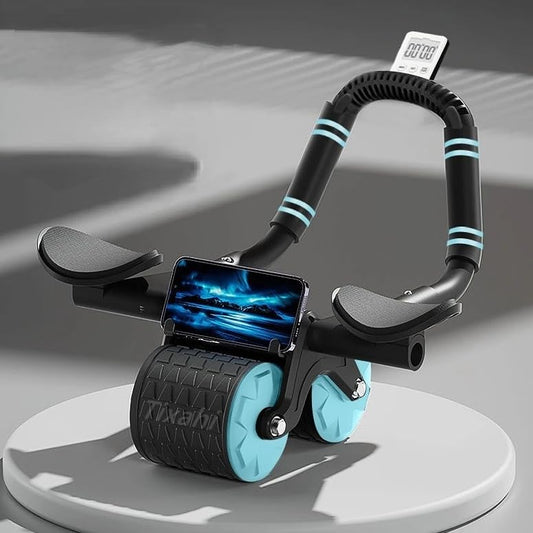 2026 Upgraded Ab Roller Wheel with Knee Mat &Timer