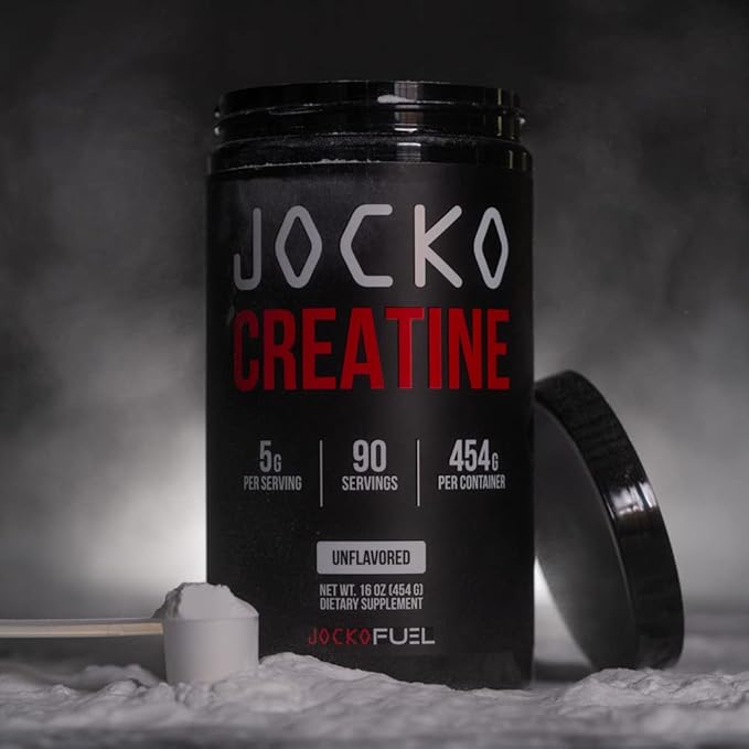 Jocko Fuel Creatine Monohydrate Powder - Creatine for Men & Women, Supplement for Athletic
