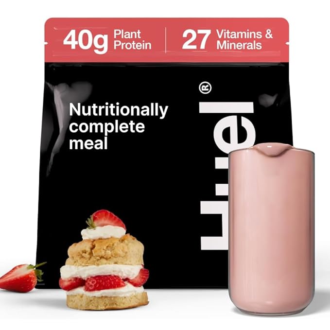 Huel Black Edition | Strawberry Shortcake 40g Vegan Protein Powder | Nutritionally Complete Meal |