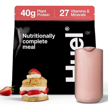 Huel Black Edition | Strawberry Shortcake 40g Vegan Protein Powder | Nutritionally Complete Meal |