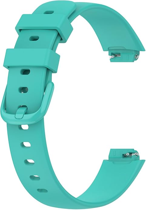 2 Pack Compatible with Fitbit Inspire 3 Bands, 15.4mm Width Soft Silicone Adjustable Sport