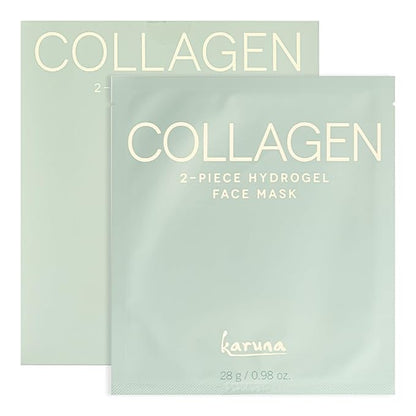 Karuna Skin - COLLAGEN Face Mask Sheets, Hydrogel 2-Piece Facial Mask, Age-Defying, Hydrating