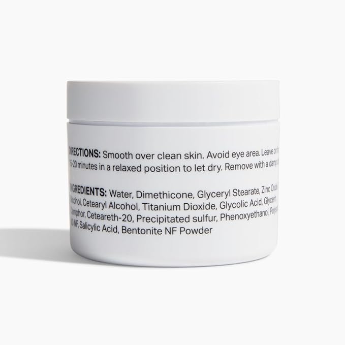 Y?™OUR Purifying Detox Face Mask: Blackhead, Whitehead & Pore Remover; Anti-Acne & Pimple Care;