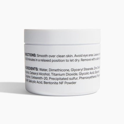 Y?™OUR Purifying Detox Face Mask: Blackhead, Whitehead & Pore Remover; Anti-Acne & Pimple Care;