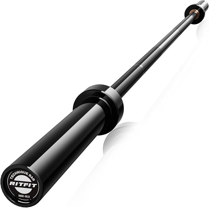 RITFIT Olympic Barbell 4ft/4.8ft/6ft - 2 Inch Weight Bar for Strength Training, Weightlifting