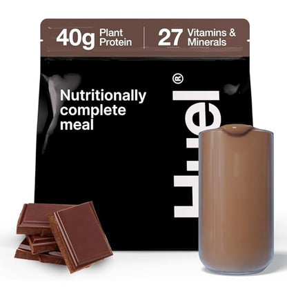 Huel Black Edition | Chocolate 40g Vegan Protein Powder | Nutritionally Complete Meal | 27 Vitamins