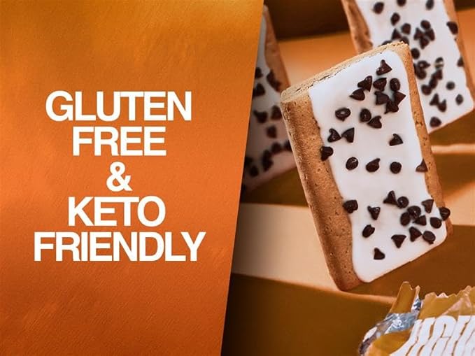 Legendary Foods 22g Protein Pastry+ S'mores Low Carb Meal Replacement Bar - Low Glycemic, Gluten