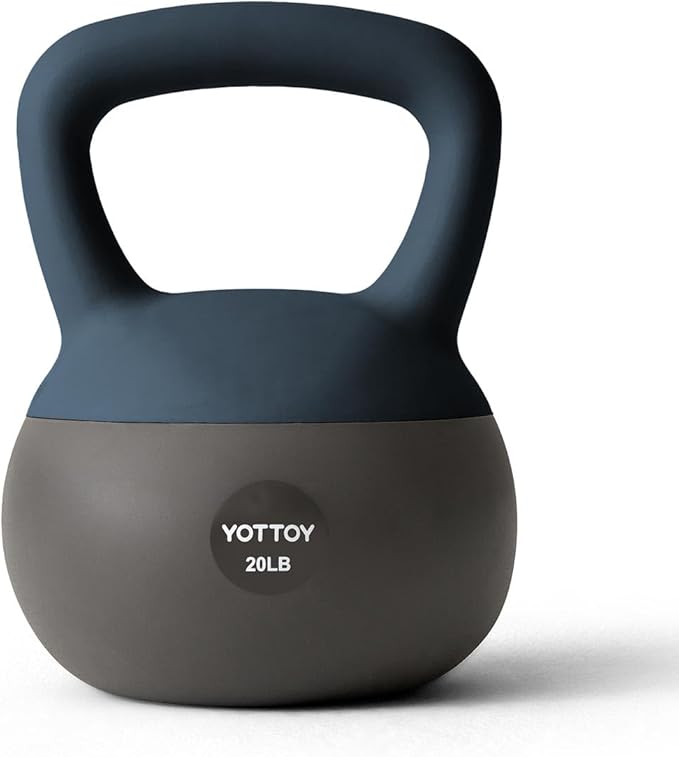 YOTTOY Soft Kettlebell, Set for Strength Training Kettlebells & Home Workouts, Soft-Sided Cushioned
