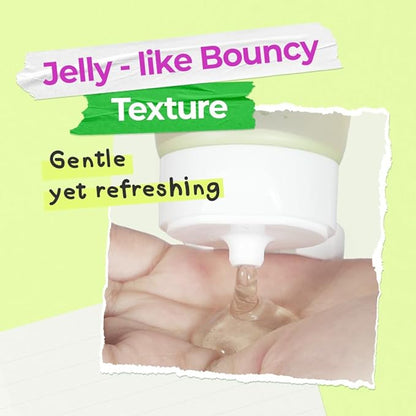 SAM'U Born Panthenol Jelly Wash, Korean Face Cleanser, Low pH Hydrating Gentle Bubble Cleanser