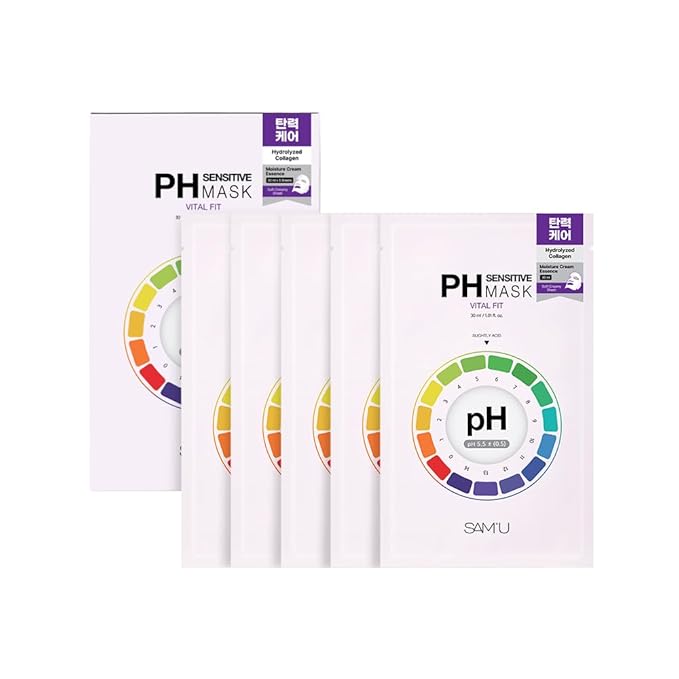 SAM?™U PH Sensitive Vital Fit Face Mask ??Firming & Barrier Repair Creamy Sheet Mask with 12