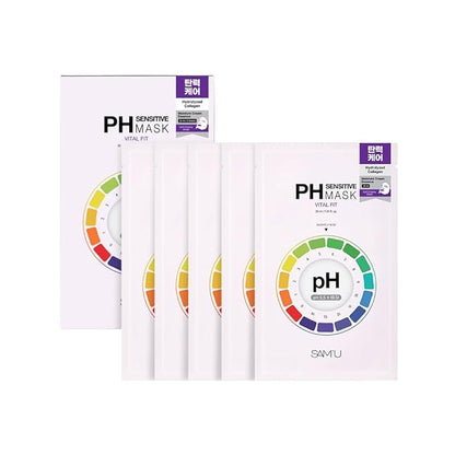 SAM?™U PH Sensitive Vital Fit Face Mask ??Firming & Barrier Repair Creamy Sheet Mask with 12