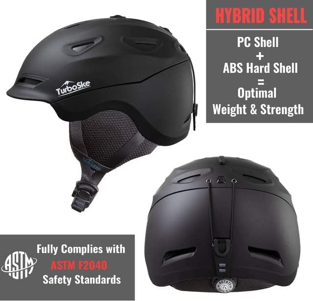 Ski and Snowboard Helmet - Active Ventilation, Audio Compatible Snow Sports Luxury Helmet With ASTM