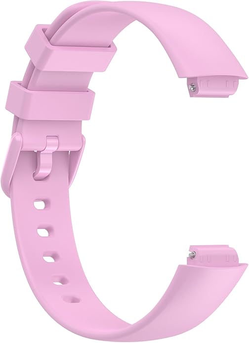 2 Pack Compatible with Fitbit Inspire 3 Bands, 15.4mm Width Soft Silicone Adjustable Sport