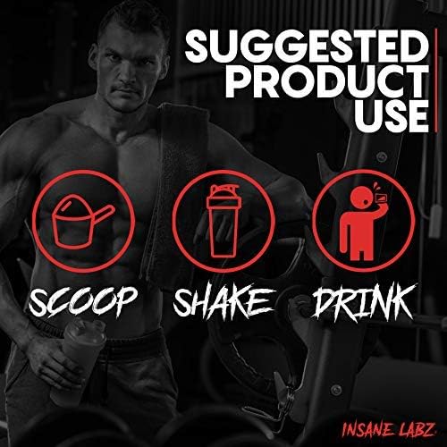 Insane Labz Psychotic Gold, High Stimulant Pre Workout Powder, Extreme Lasting Energy Focus, Pumps
