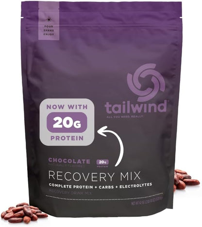Tailwind Nutrition Recovery Mix, 20 Grams Complete Protein, Carbohydrates, and Electrolytes Powder