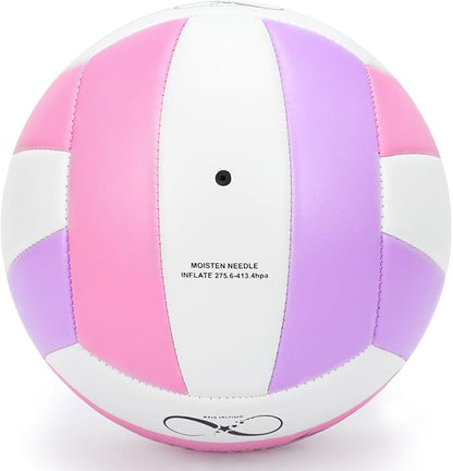 Beach/Water/Sand Volleyballs, Outdoor/Indoor Official Size, Soft Touch Volleyball for Beginners