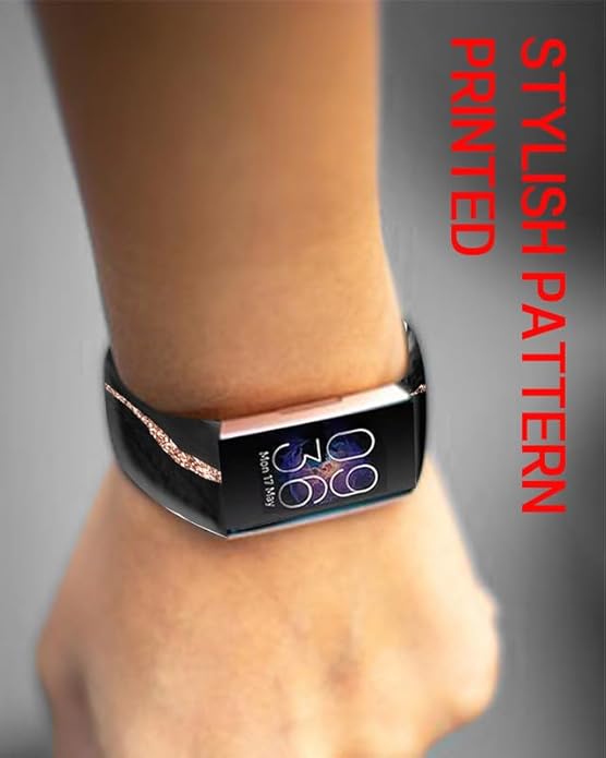 Sport Bands Compatible with Charge 6 /Charge 5 for Women Men,Soft Waterproof Replacement Straps