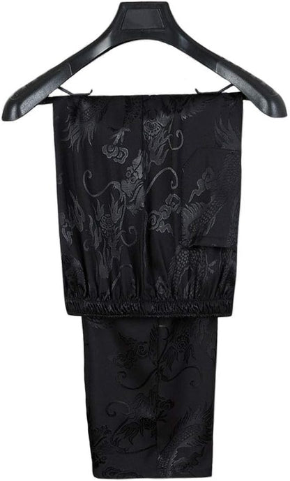 wecotton Tang Suit Men Hanfu Chinese Traditional Clothes Kung Fu Shirt Uniform Long Sleeved Coat