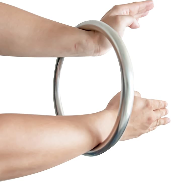 Wing Chun Stainless Ring Yewen Sau Sticky Hand Strength Training Tsun Siu Lum Kung Fu