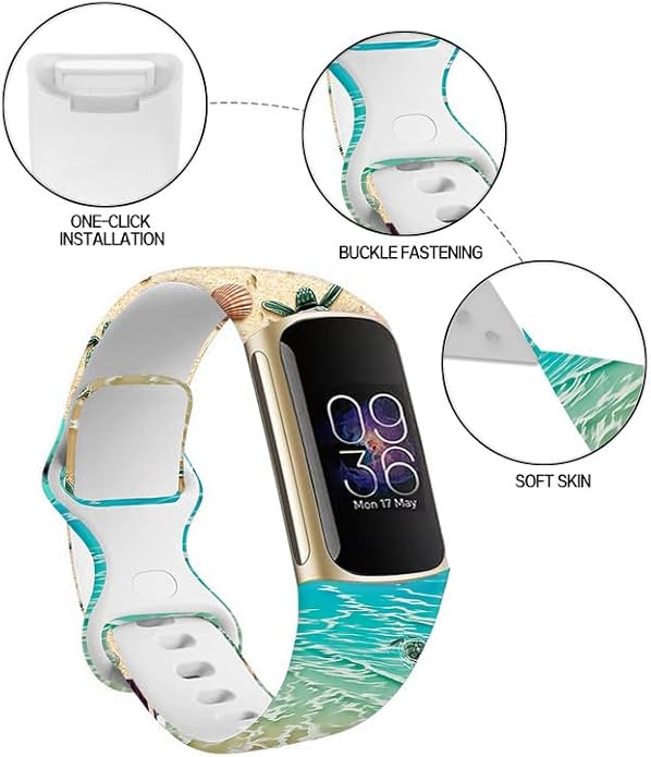 Sport Bands Compatible with Charge 6 /Charge 5 for Women Men,Soft Waterproof Replacement Straps