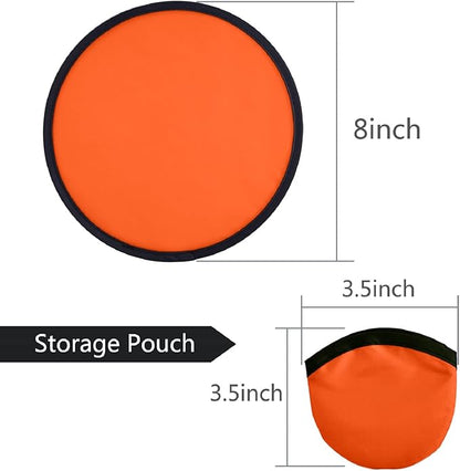 Mototo 30 Pieces Foldable Flying Disc Fans with Bag Folding Pocket Toy Set for Kids Fun Birthday