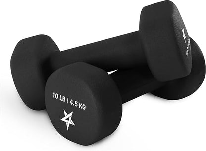 Yes4All Neoprene Coated Dumbbell Hand Weight Sets of 2 - Multiple Weight Options with 15 Colors