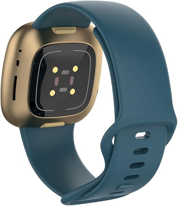 Compatible with Fitbit Versa 4 / Fitbit Versa 3 / Fitbit Sense/Sense 2 Bands, Soft Silicone