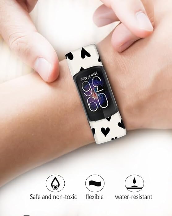 Sport Bands Compatible with Charge 6 /Charge 5 for Women Men,Soft Waterproof Replacement Straps