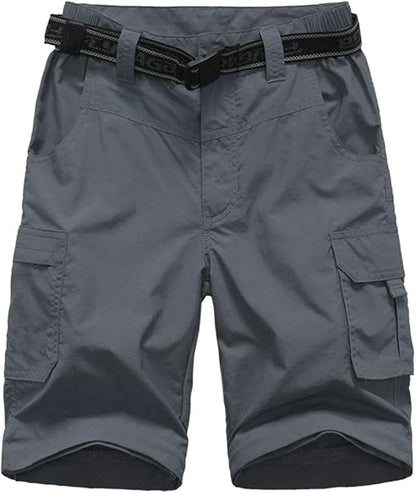 Boy’s Convertible Hiking Pants Lightweight Quick Dry Zip Off Pants for Kids Youth Outdoor UPF 50+