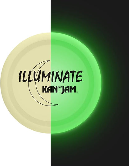 Kan Jam Ultimate Disc Golf Frisbee - Official Size Disc Golf Disc with Light Up Frisbee Options for