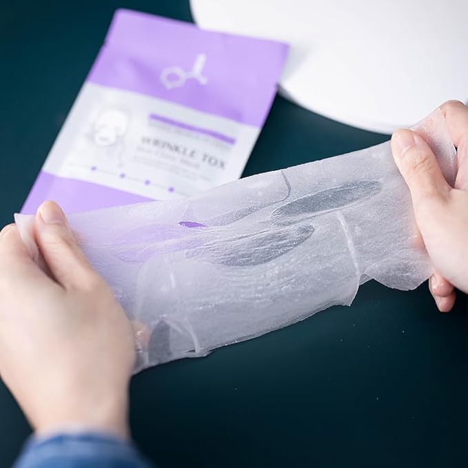 Leaders Insolution Wrinkle Tox Skin Clinic Mask | Adenosine-Infused Anti-Aging Facial Sheet for