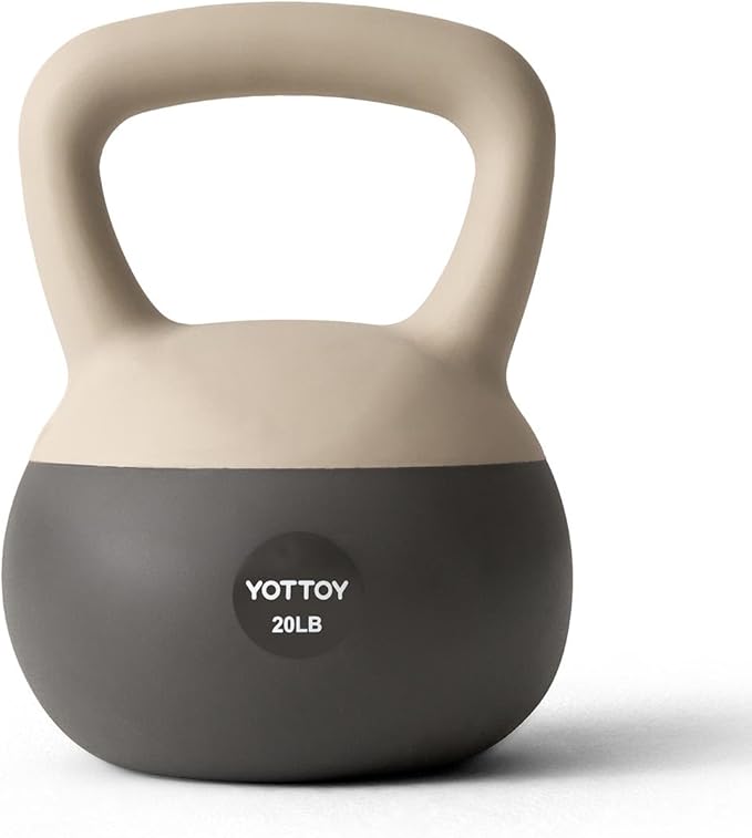 YOTTOY Soft Kettlebell, Set for Strength Training Kettlebells & Home Workouts, Soft-Sided Cushioned