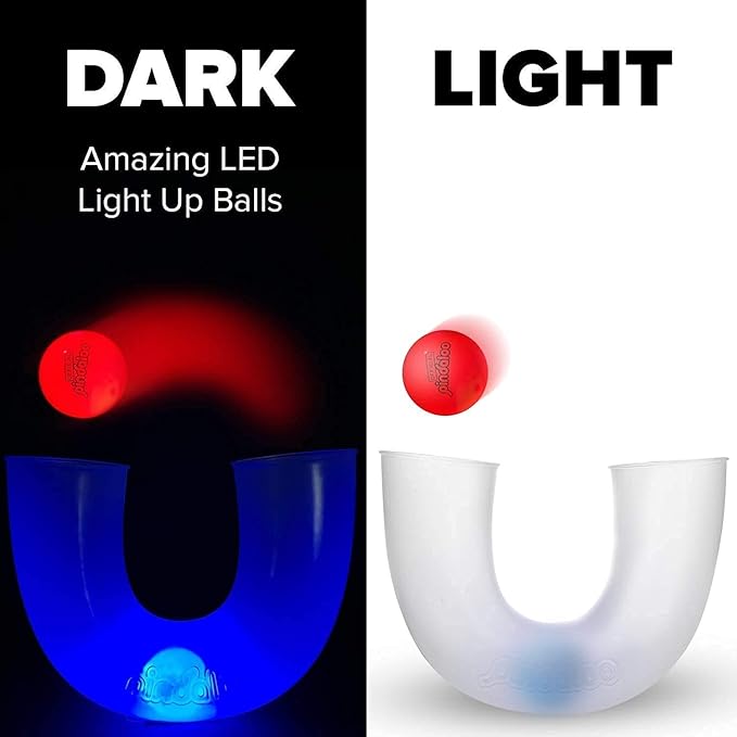 pindaloo Original Led Light Neon Skill Game with 2 Balls- Gifts for Kids and Adults Indoor &