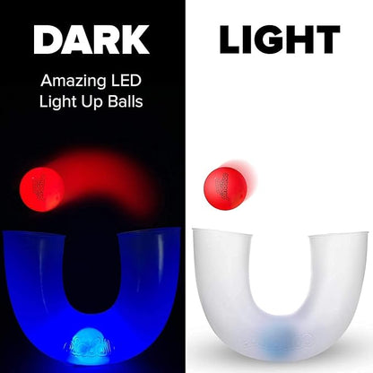 pindaloo Original Led Light Neon Skill Game with 2 Balls- Gifts for Kids and Adults Indoor &
