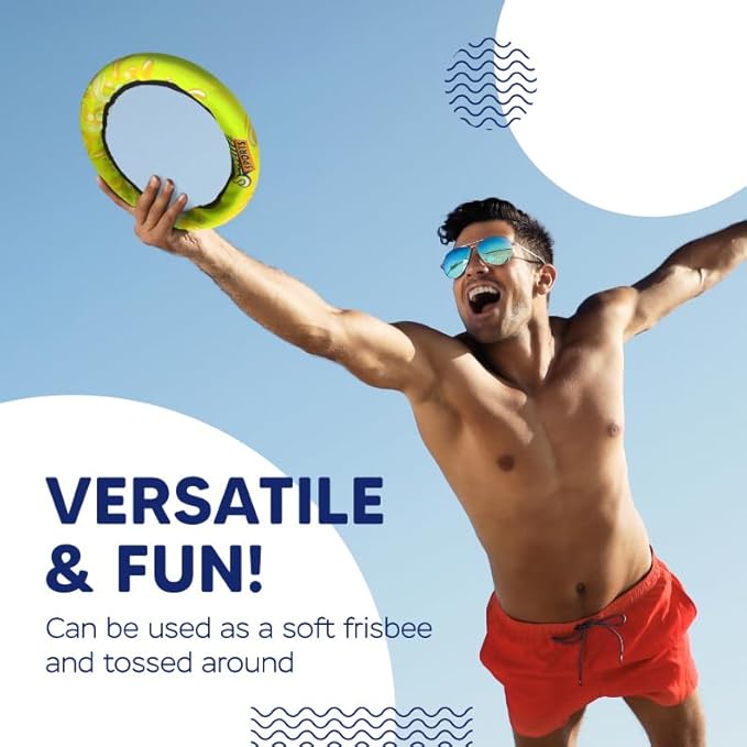 Sunlite Sports Bongo Discs, Ball Paddle Game, Ball Throwing Outdoor Games for Beach, Lawn
