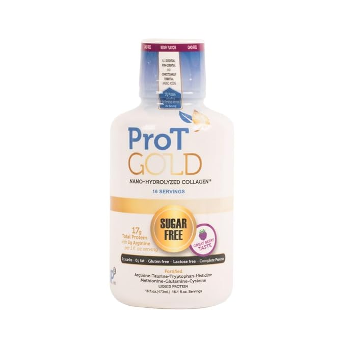 Berry Sugar Free Liquid Protein Shot - 16oz Anti Aging. Proven to Boost Immunity. Formula Trusted
