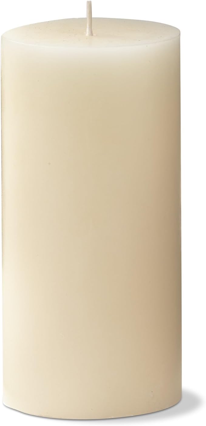TAG Chapel 3X6 Ivory Pillar Paraffin Wax Candle Unscented Drip-Free Long Burning 85 Hours For Home