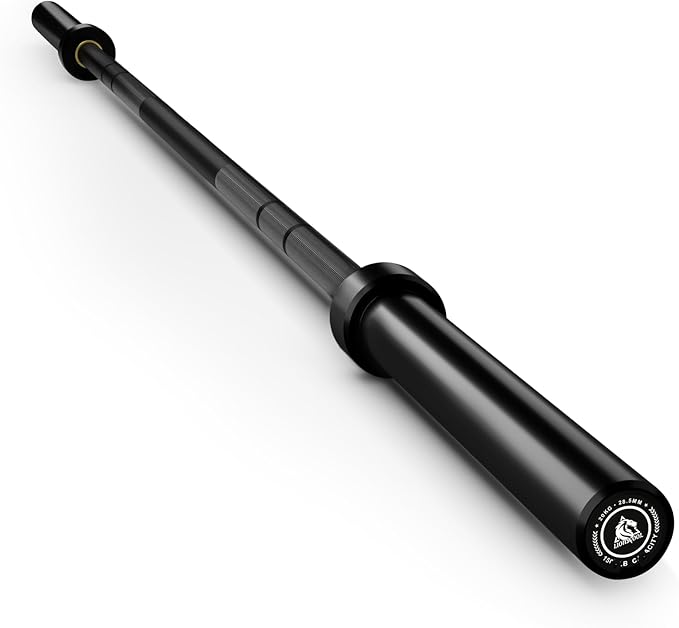 LIONSCOOL 7FT Olympic Barbell for Weightlifting, Power Lifting, 2 Inch Strength Training Bar for