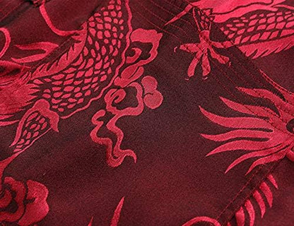 wecotton Tang Suit Men Hanfu Chinese Traditional Clothes Kung Fu Shirt Uniform Long Sleeved Coat