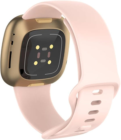 Compatible with Fitbit Versa 4 / Fitbit Versa 3 / Fitbit Sense/Sense 2 Bands, Soft Silicone