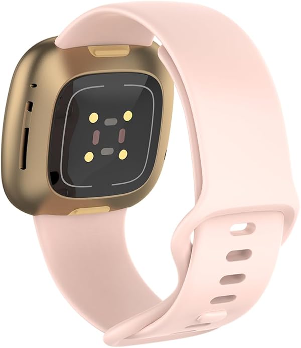 Compatible with Fitbit Versa 4 / Fitbit Versa 3 / Fitbit Sense/Sense 2 Bands, Soft Silicone